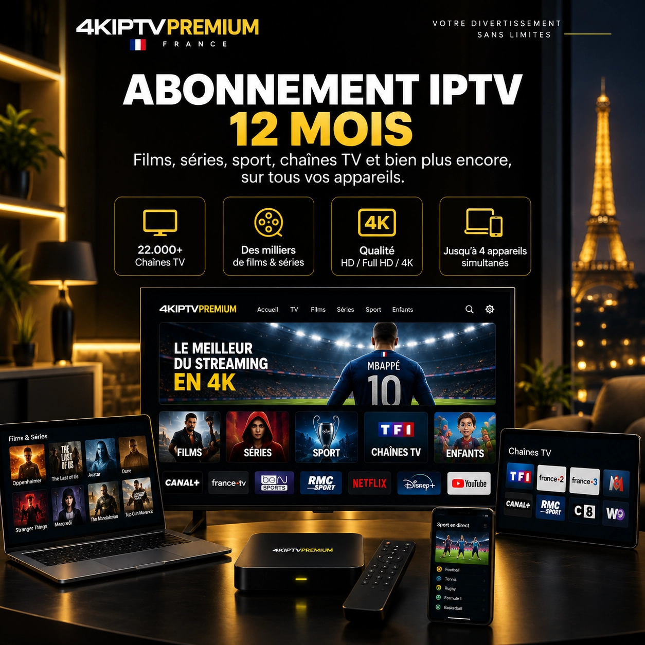 Conseils pour choisir un abonnement IPTV 12 mois